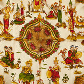 サルヴァトーレフェラガモ 総柄 スカーフ レッド マルチカラー レディース Salvatore Ferragamo 【中古】